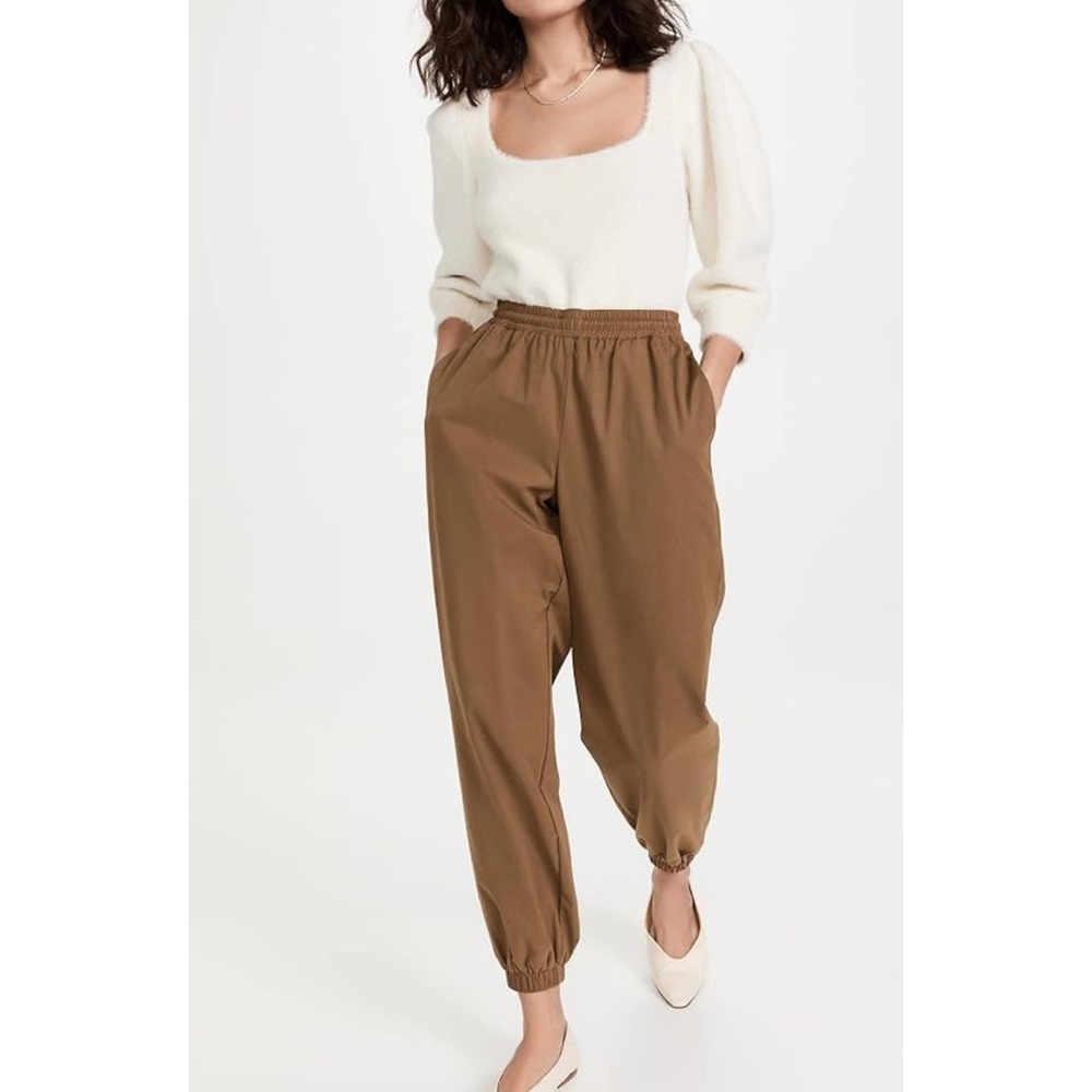 Free People Moonbeam 3/4 Puff Sleeve Pullover Scoop Neck Relaxed Soft Sweater XS